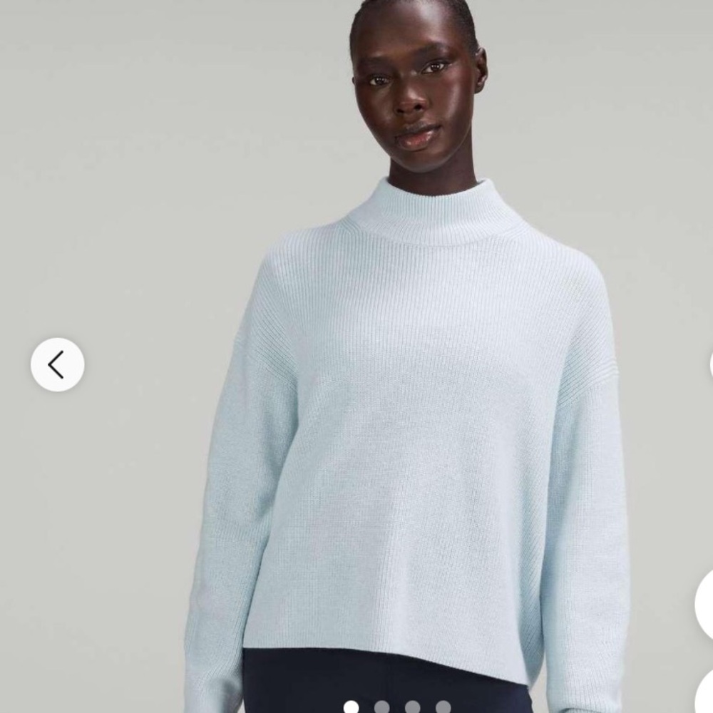 Lululemon Merino Wool- Blend Mock Neck Sweater - Picture 2 of 11